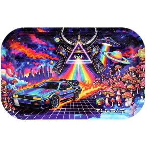Pulsar Metal Rolling Tray - Flux Capacitation / 11"x7"
