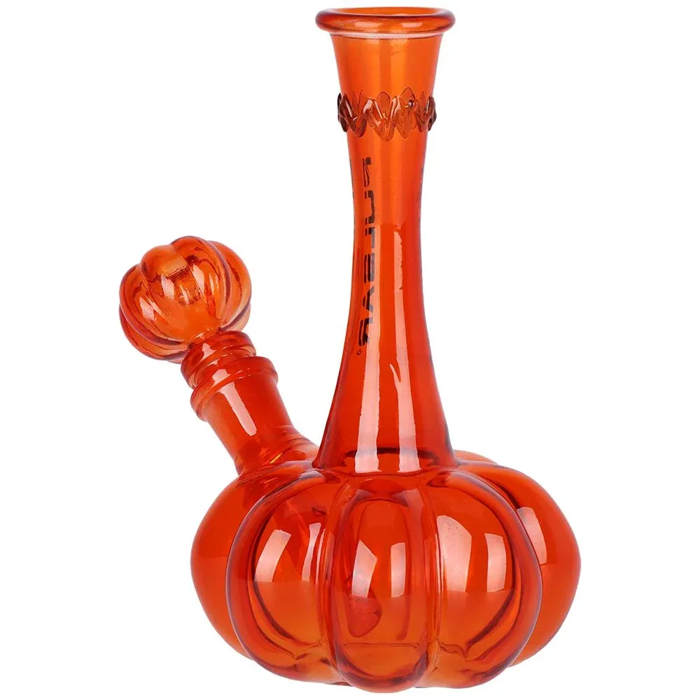 Pulsar Pumpkin Glass Water Pipe - 7.25" / 14mm F - Image 2