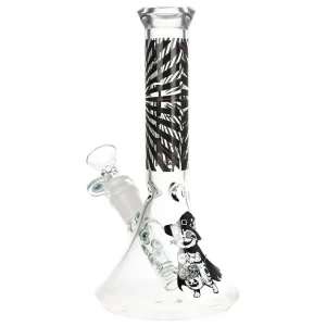 Pulsar Scary Kitty Beaker Glass Water Pipe - 8.5" / 14mm F