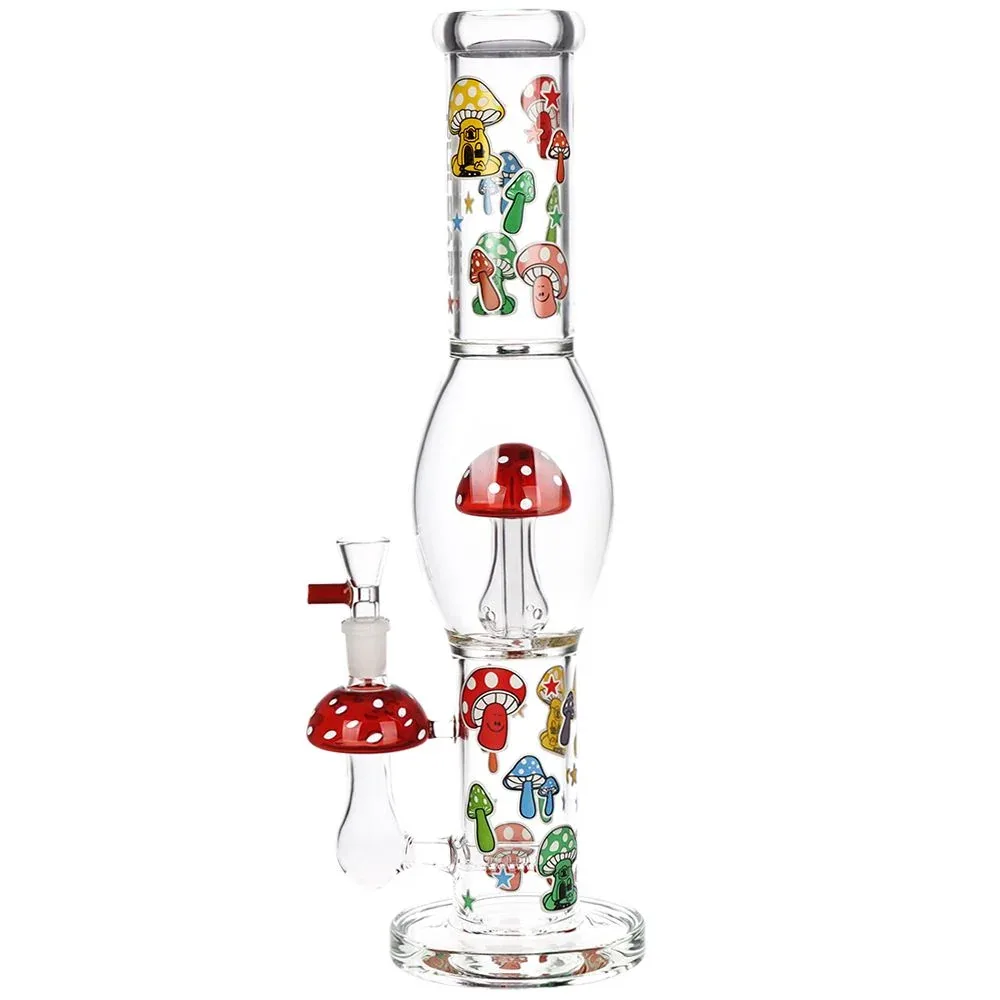 Pulsar Shroom Shenanigans Glass Water Pipe - 15.25" / 14mm F