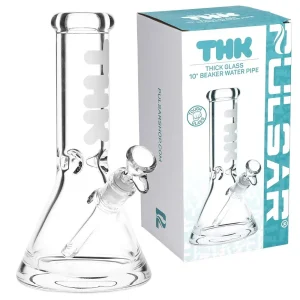 Pulsar "THK" 9mm Beaker Glass Water Pipe - 10" / 14mm F