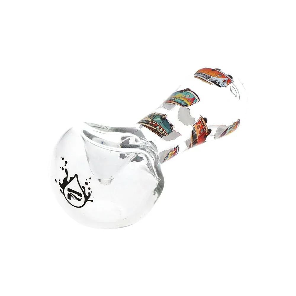 Pulsar VW Bus Glass Spoon Pipe - 4.5" 3CT - Image 2