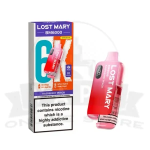 Raspberry Peach Lost Mary BM6000 Prefilled Pod Kit