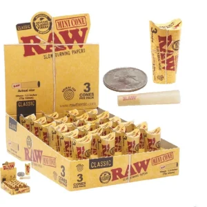 Raw Classic Pre-Rolled Mini Size Cones