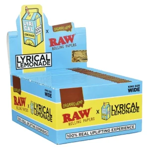 Raw x Lyrical Lemonade Organic Rolling Paper King Size Wide 50ct Box