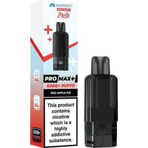 Red apple ice Hayati Pro Max Plus 6000 pod & refill 12ml