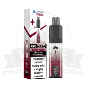 Red Sour Raspberry Hayati Pro Max Plus 6000 Puffs Pod Kit