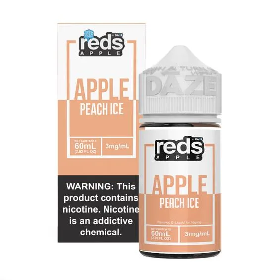 Reds E-Juice Peach Ice 60ml Vape Juice - 0mg