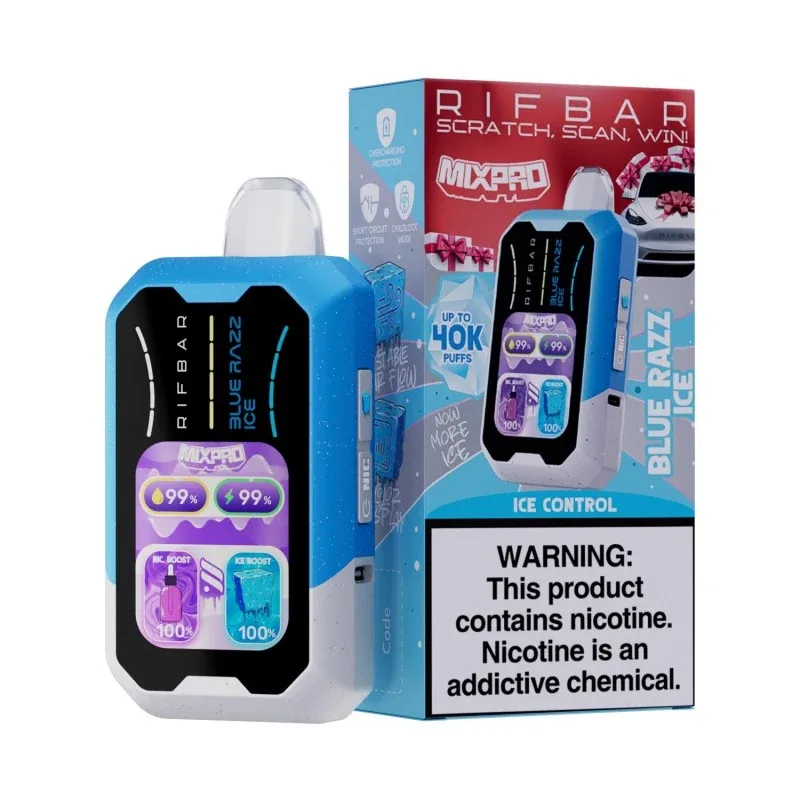 RIfbar MIxpro 40k (Blue Razz Ice)