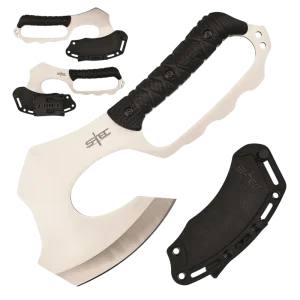 S-TEC 10.5″ Fixed Blade Full Tang Axe w/ ABS Sheath