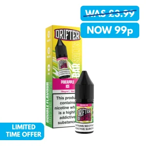 SALE! 10mg Drifter Bar Salts 10ml Nic Salts