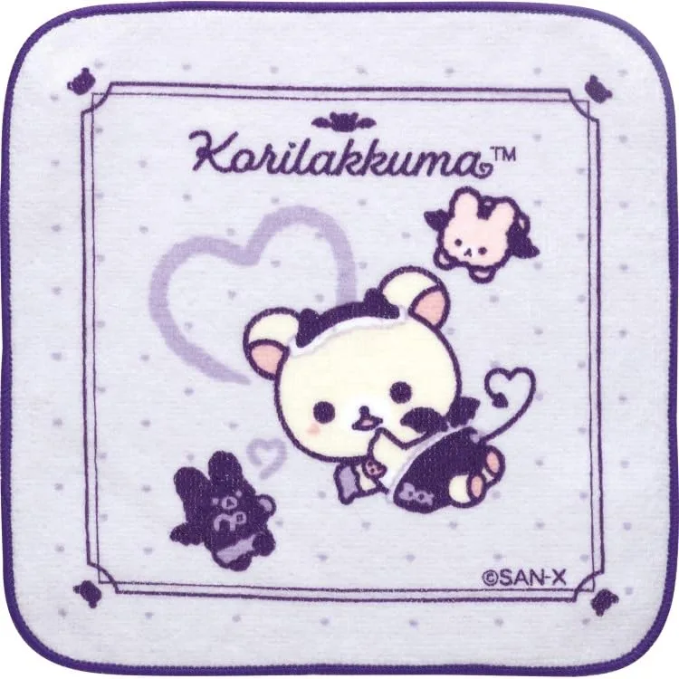 San-X Rilakkuma Mini 100% Cotton Towel 18cm Handkerchief Cm52401