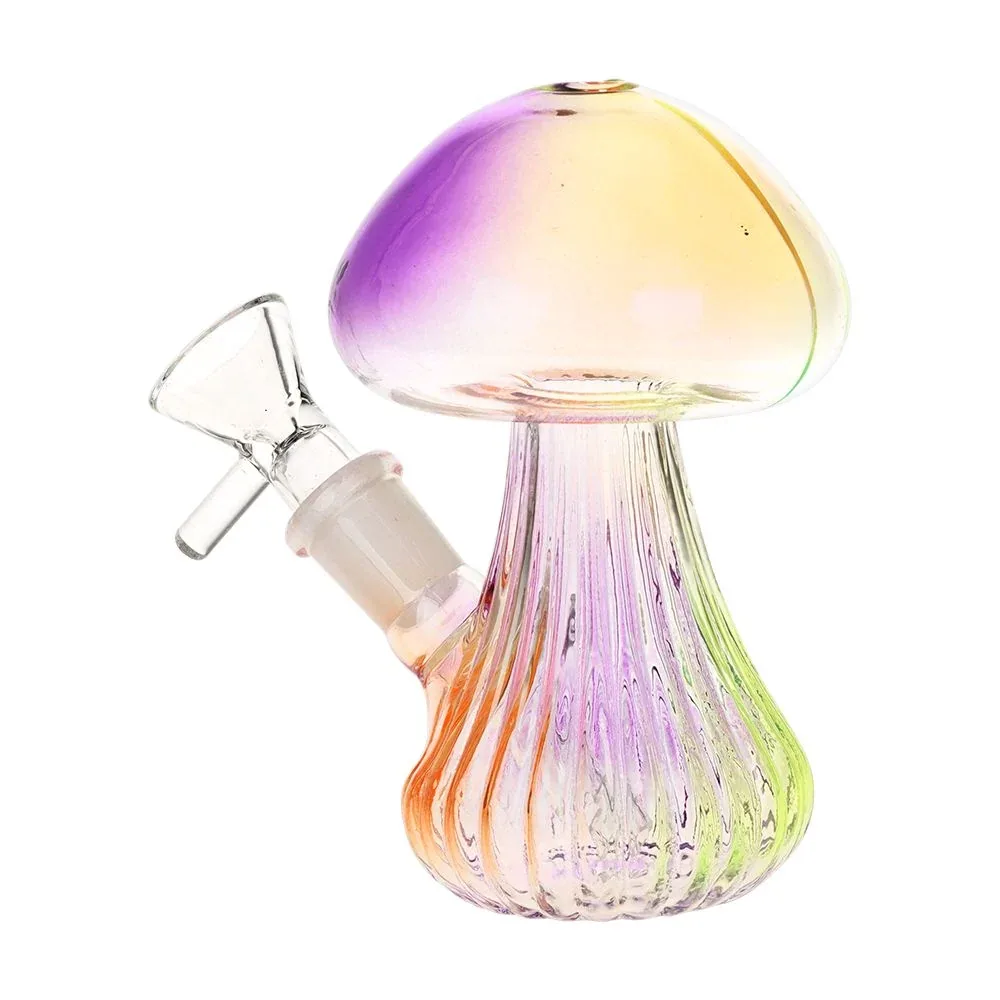 SeshGear Electroplated Mushroom Glass Bubbler - 4.75" / 14mm F - Image 2