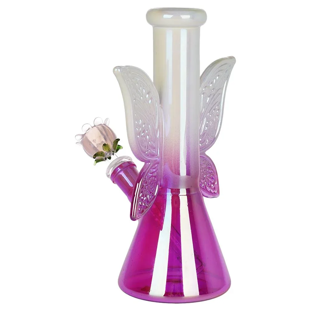 SeshGear Flowering Fairytales Beaker Glass Water Pipe - 8.75" / 14mm F - Image 2