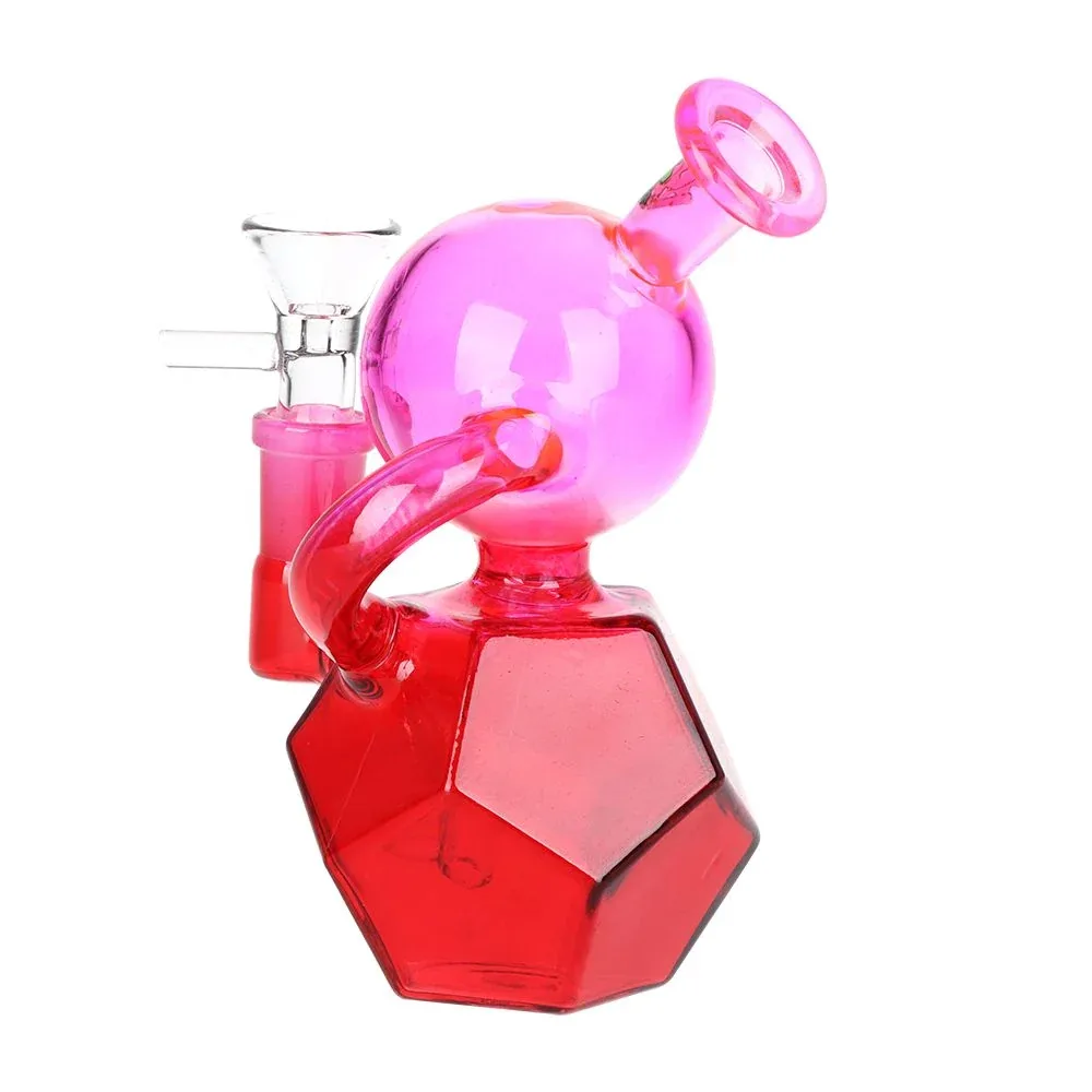 SeshGear Quantum Recycler Glass Water Pipe - 5.5" / 14mm F / Assorted Colors 3ct - Image 2