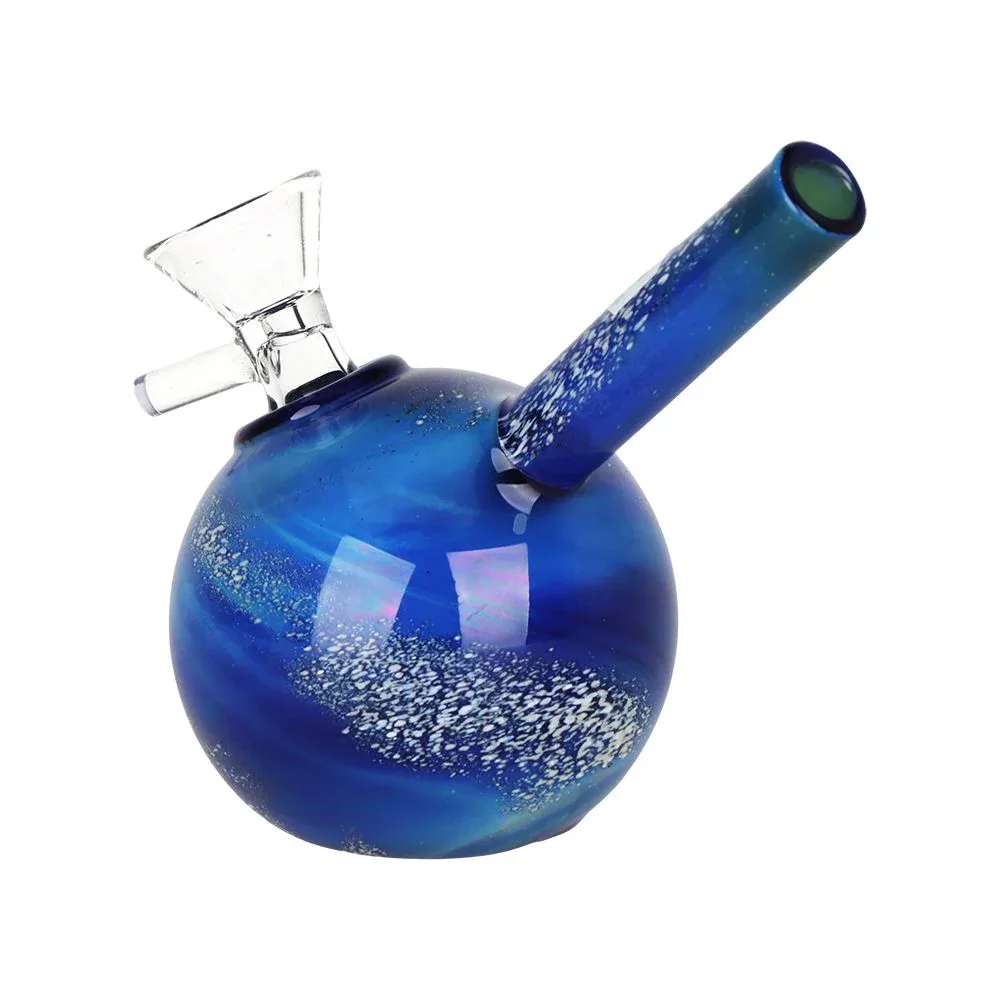 SeshGear Swirled Galaxy Glass Bubbler - 5" / 14mm F - Image 2