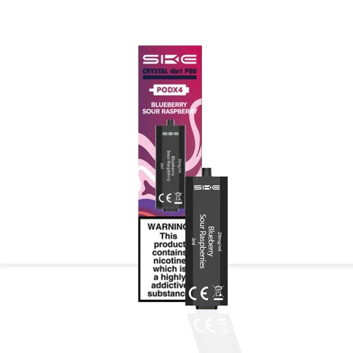 SKE Crystal 4in1 Blueberry Sour Raspberries Vape Pods