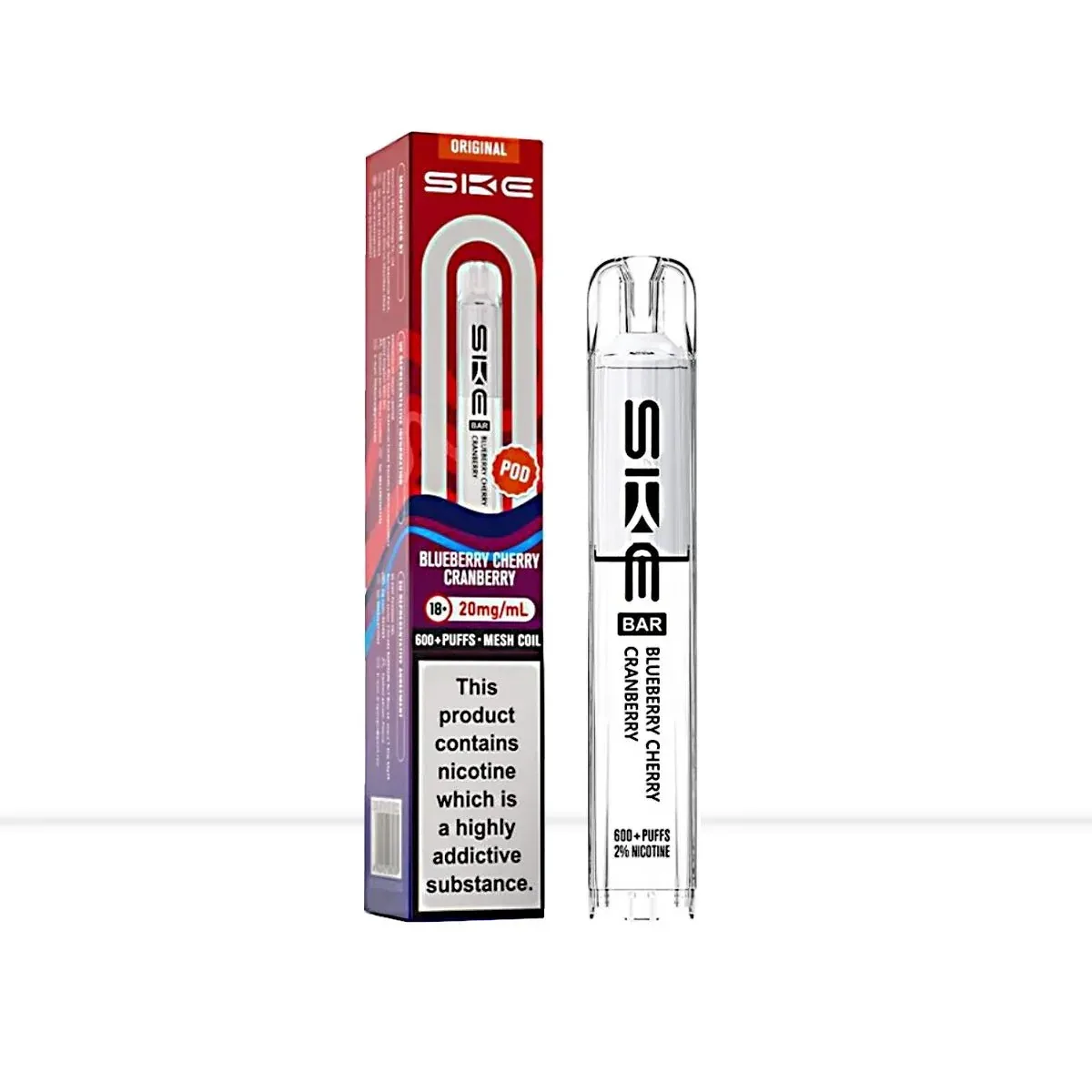 SKE Crystal Bar Blueberry Cherry Cranberry Prefilled Pods