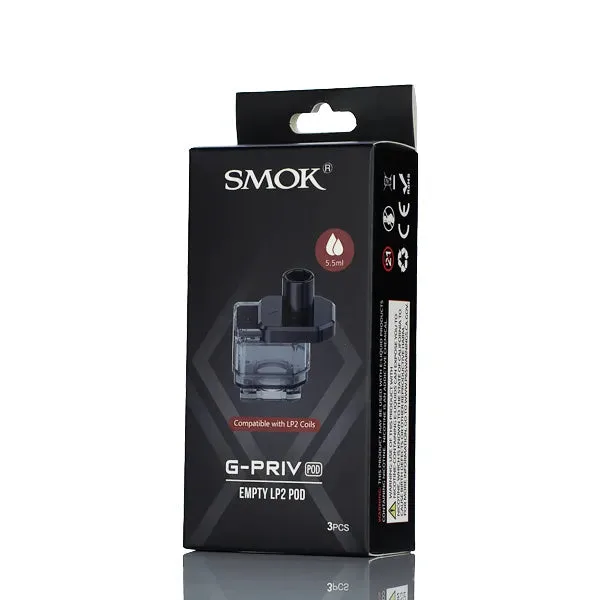 SMOK G-PRIV Pod Empty 5.5ml Replacement Pods – 3 Pack