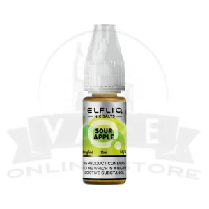 Sour Apple Elf Bar Elfliq 10ml Nic Salt | 5 for £10