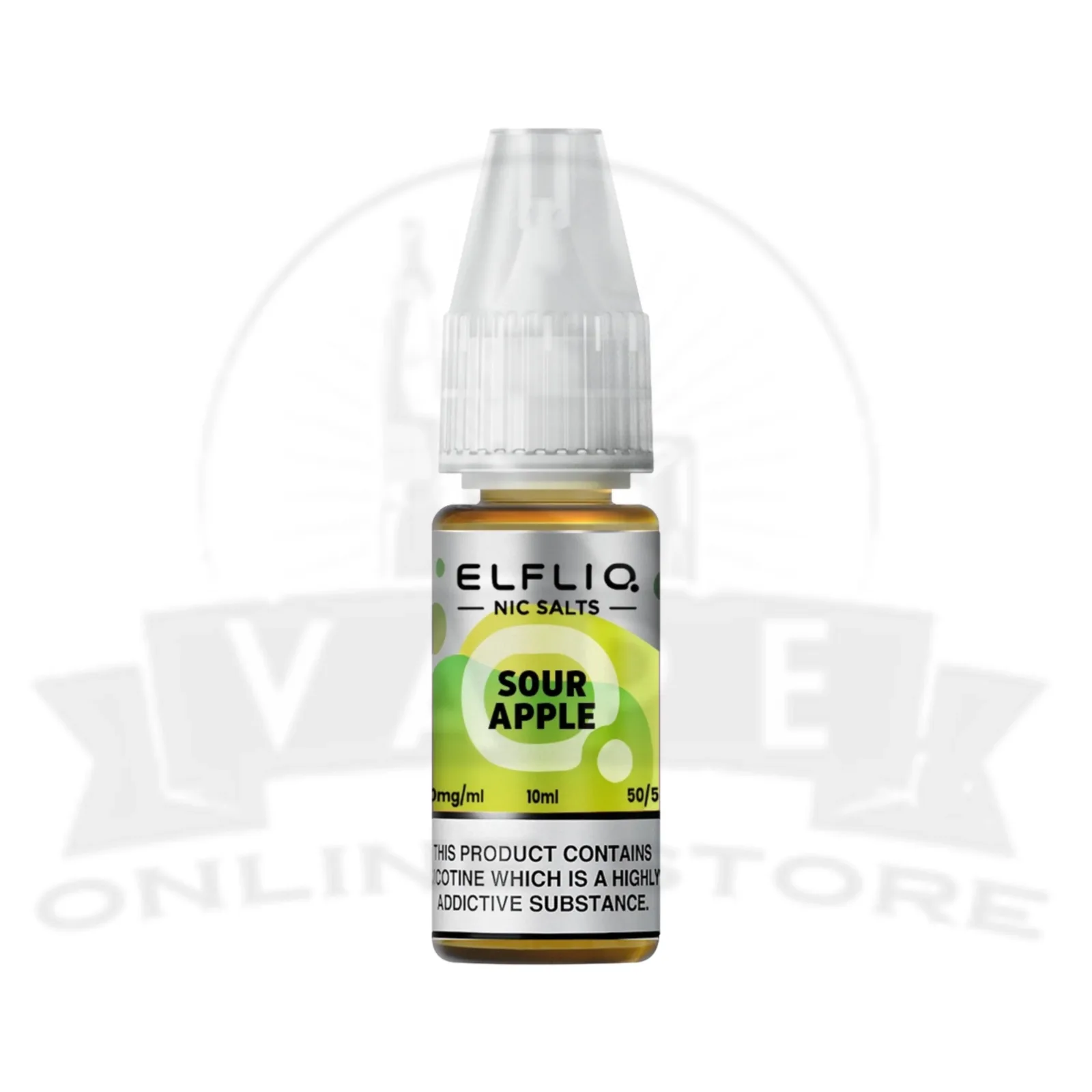 Sour Apple Elf Bar Elfliq 10ml Nic Salt | 5 for £10