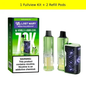Sour Apple Ice Lost Mary Nera Fullview 70K Kit