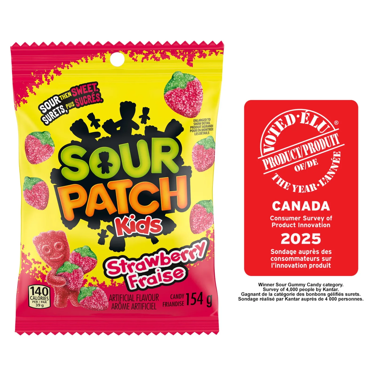Sour Patch Kids Strawberry Fraise (154g)