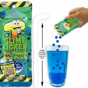 Sour Popping Boba Pearls Blue Rasberry 84g