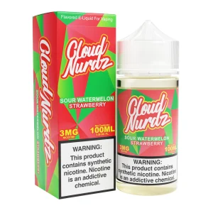 Sour Watermelon Strawberry – Cloud Nurdz Freebase – 100mL