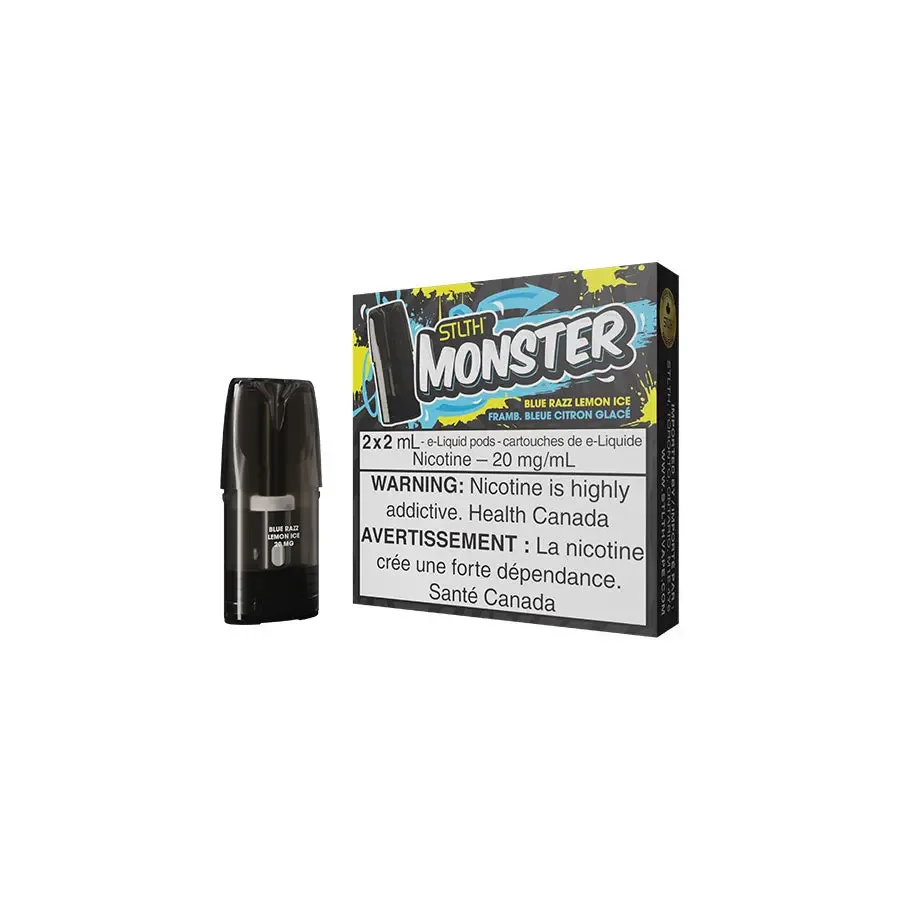 STLTH Pods - Monster - Blue Razz Lemon Ice | Vape Cloud Canada