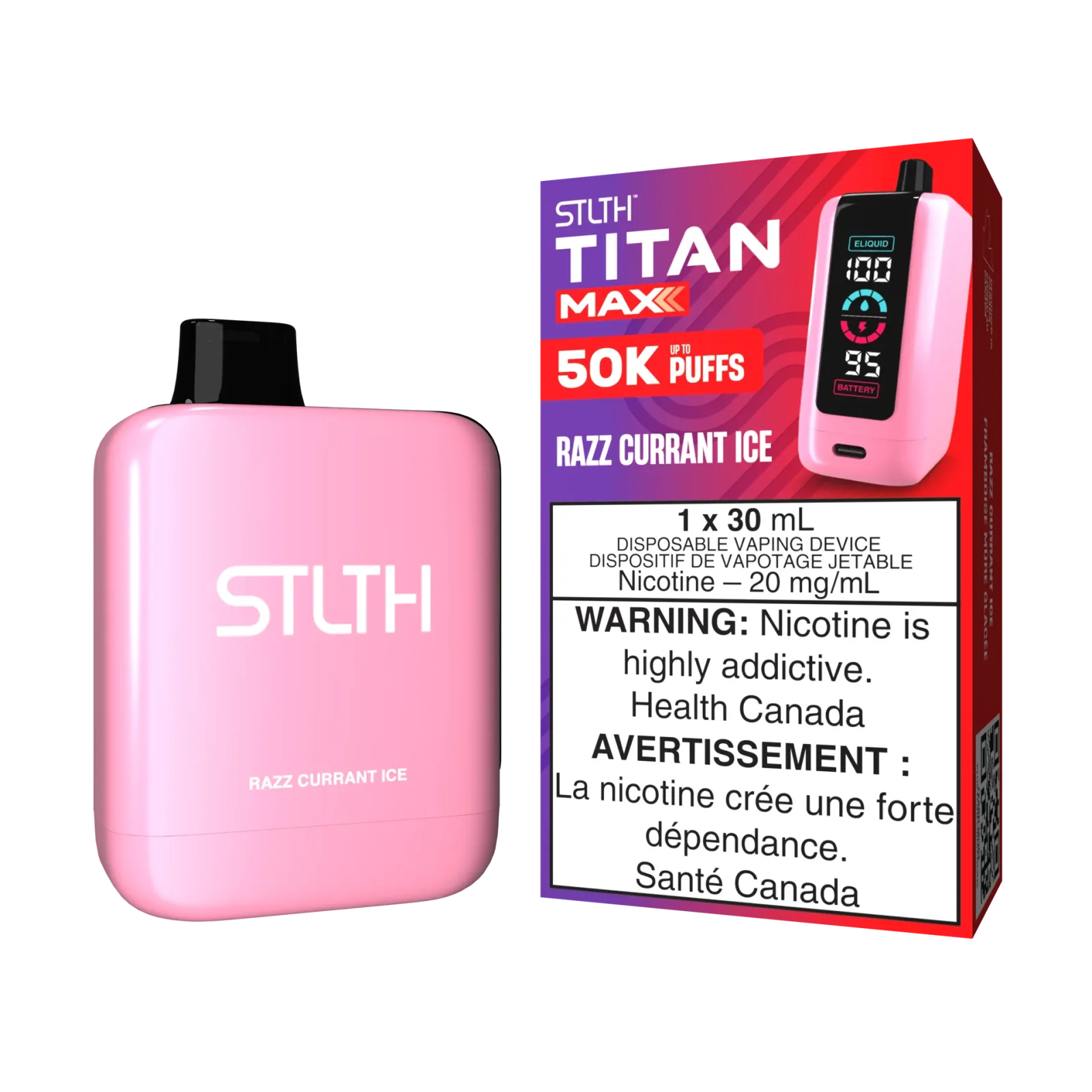 Stlth Titan Max 50k Razz Current Ice