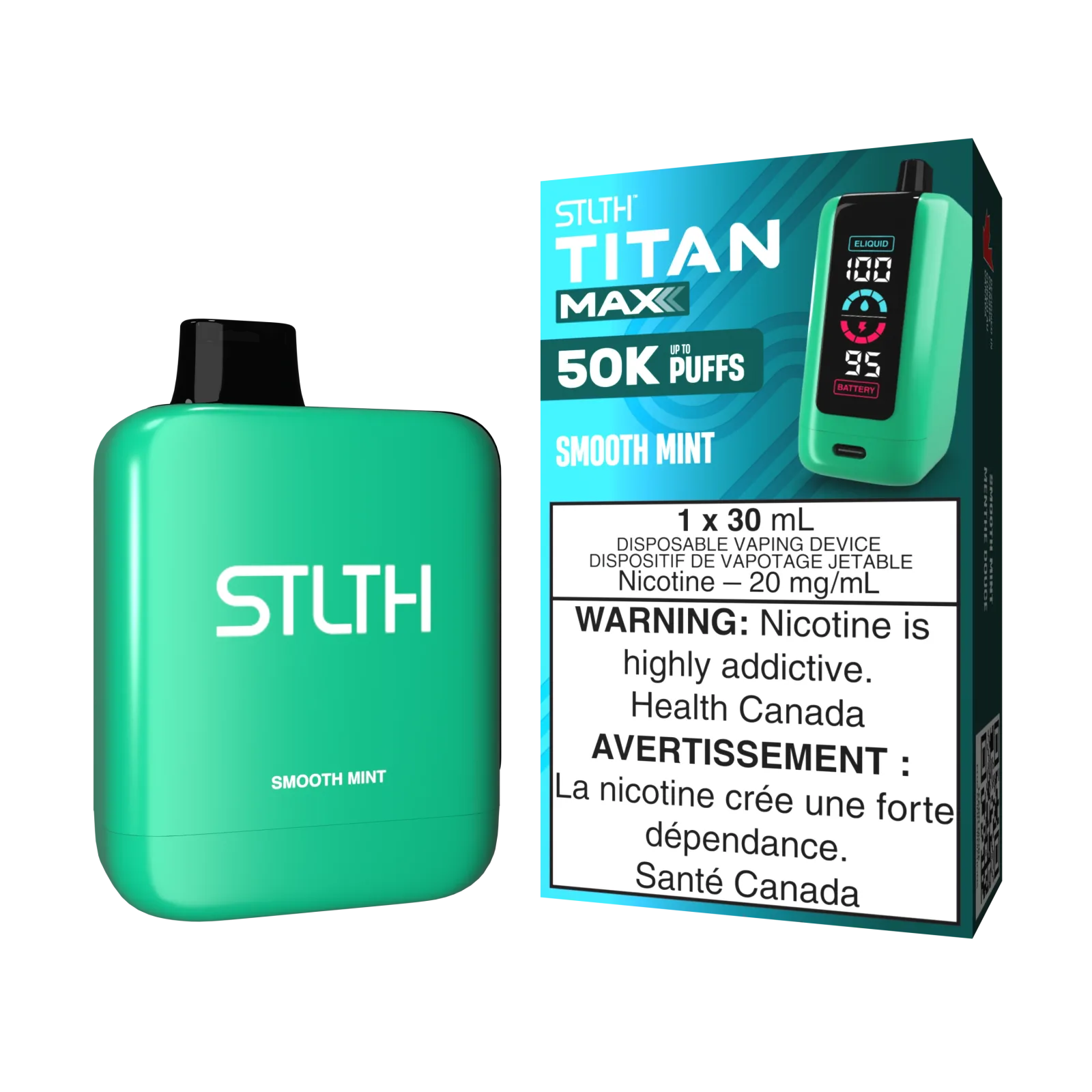 Stlth Titan Max 50k Smooth Mint