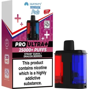 Straw' guava & dragon berries Hayati Pro Ultra Plus 25000 Pod & Refill