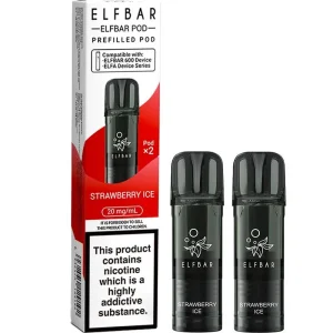 Strawberry ice Elf Bar 600 pods 2 pack