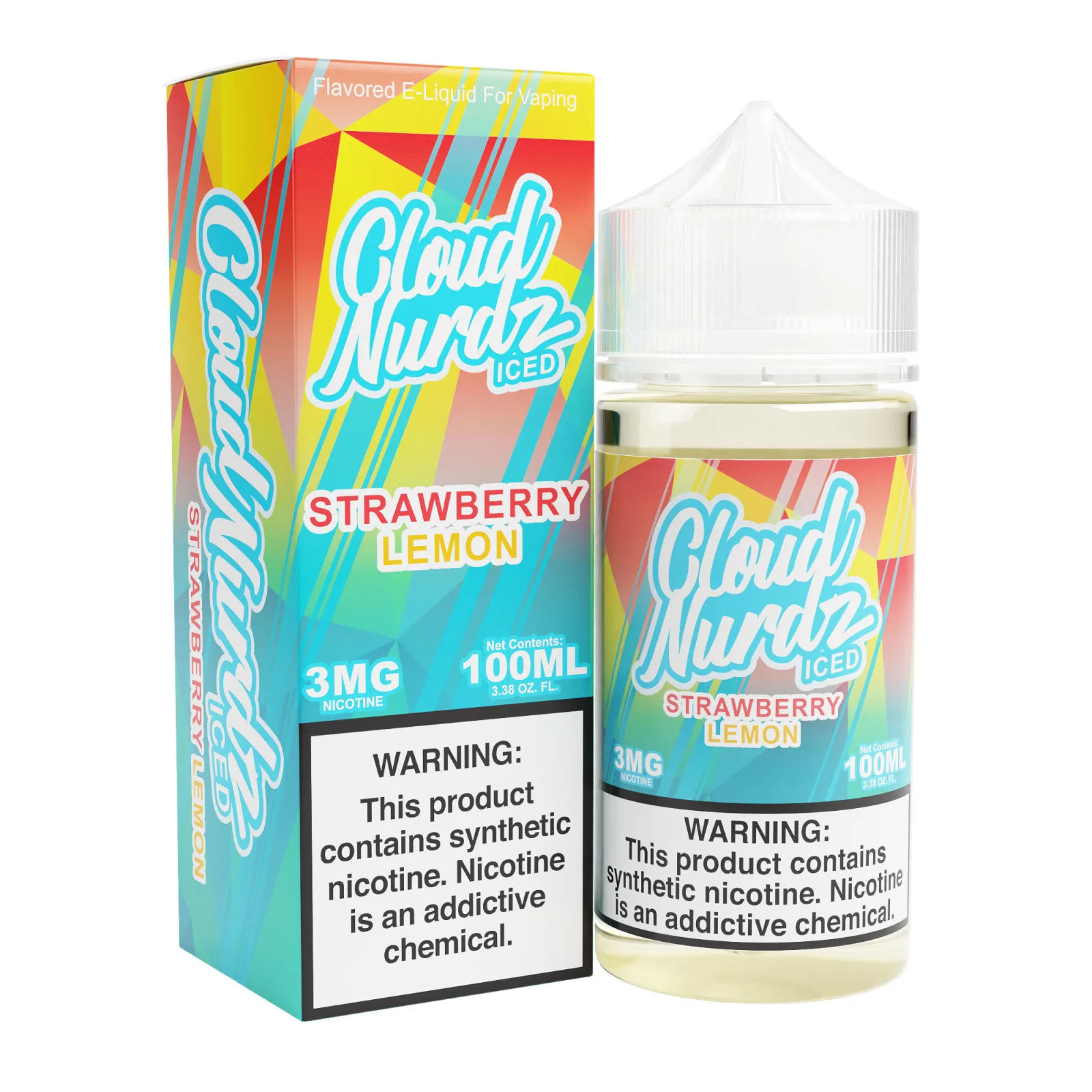 Strawberry Lemon Iced – Cloud Nurdz Freebase – 100mL