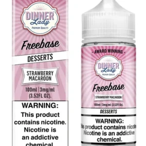 Strawberry Macaroon | Dinner Lady Premium E-Liquids
