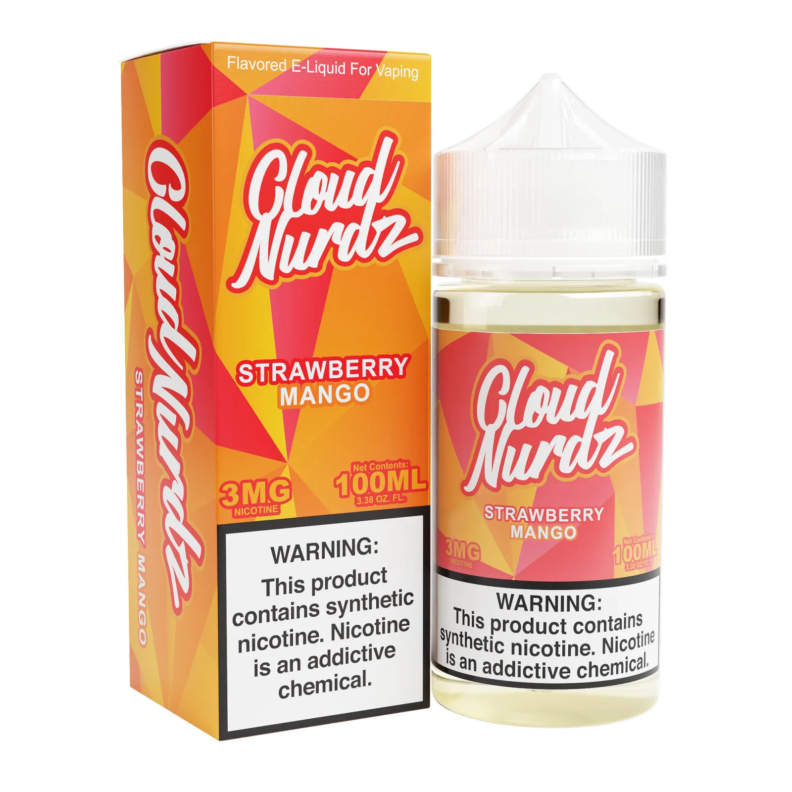 Strawberry Mango – Cloud Nurdz Freebase – 100mL