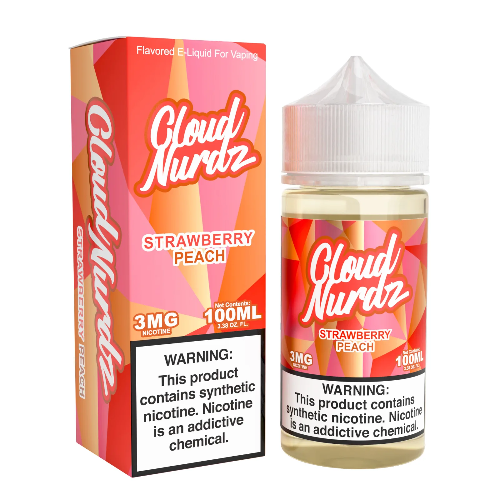 Strawberry Peach – Cloud Nurdz Freebase – 100mL