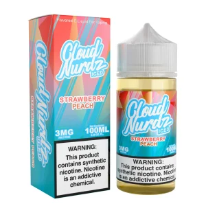 Strawberry Peach Iced – Cloud Nurdz Freebase – 100mL