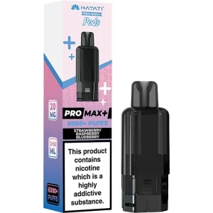 Strawberry raspberry blueberry Hayati Pro Max Plus 6000 pod & refill 12ml
