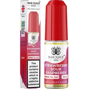 Strawberry sour raspberry Bar Juice 5000 e-liquid 10ml