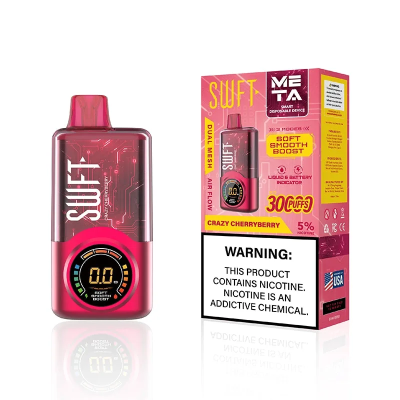 SWFT Meta 30000 Disposable Vape (5%, 30000 Puffs) - Crazy Cherryberry