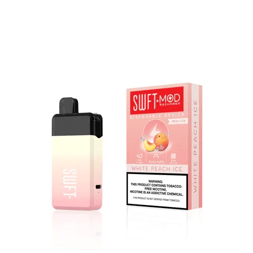SWFT Mod Disposable Vape (5%, 5000 Puffs) - White Peach Ice
