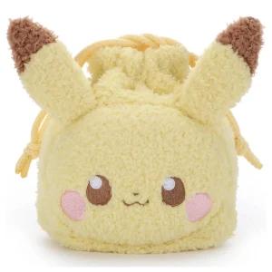 Takaratomy Arts Pikachu Plush Drawstring Bag 18cm Poke Piece Toy
