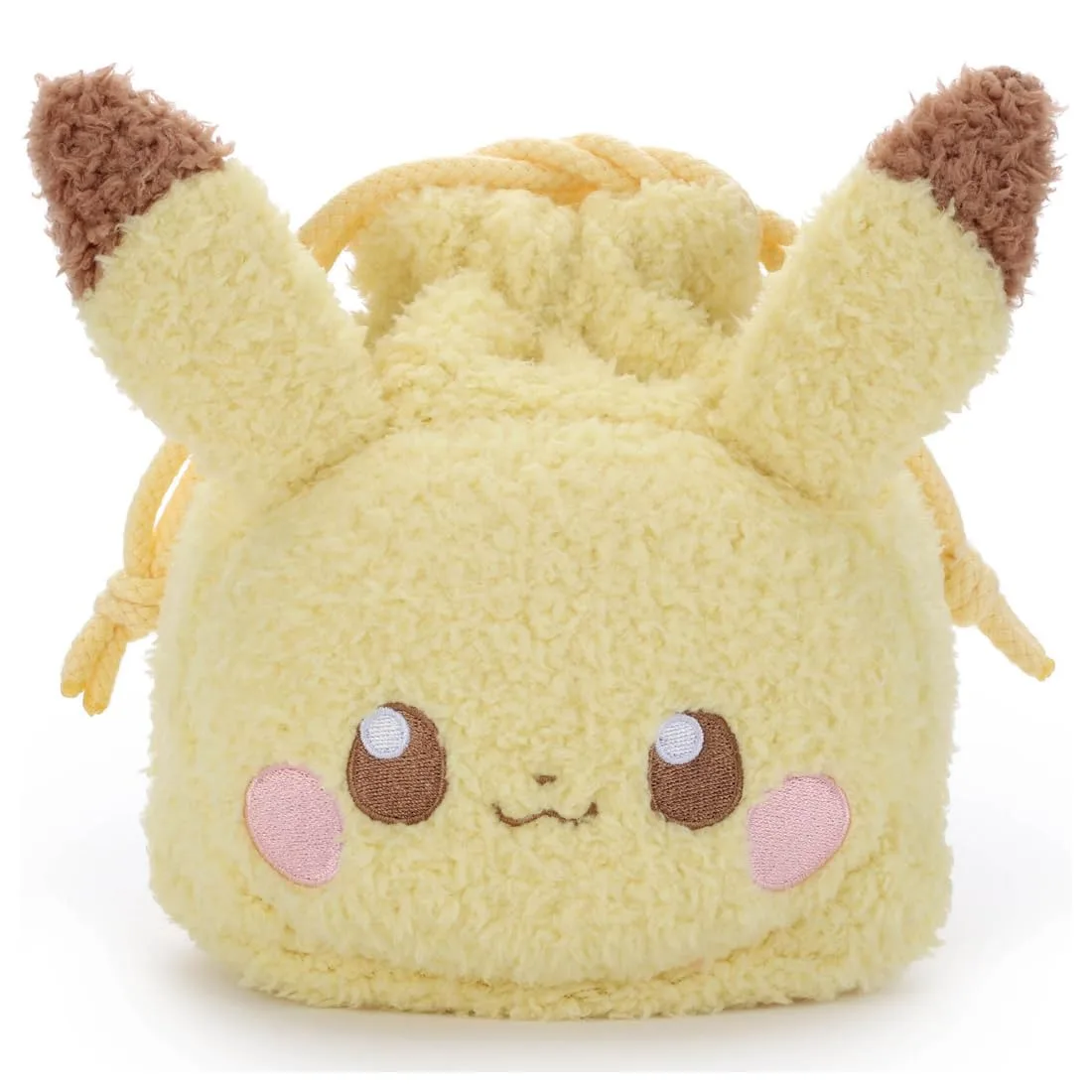 Takaratomy Arts Pikachu Plush Drawstring Bag 18cm Poke Piece Toy