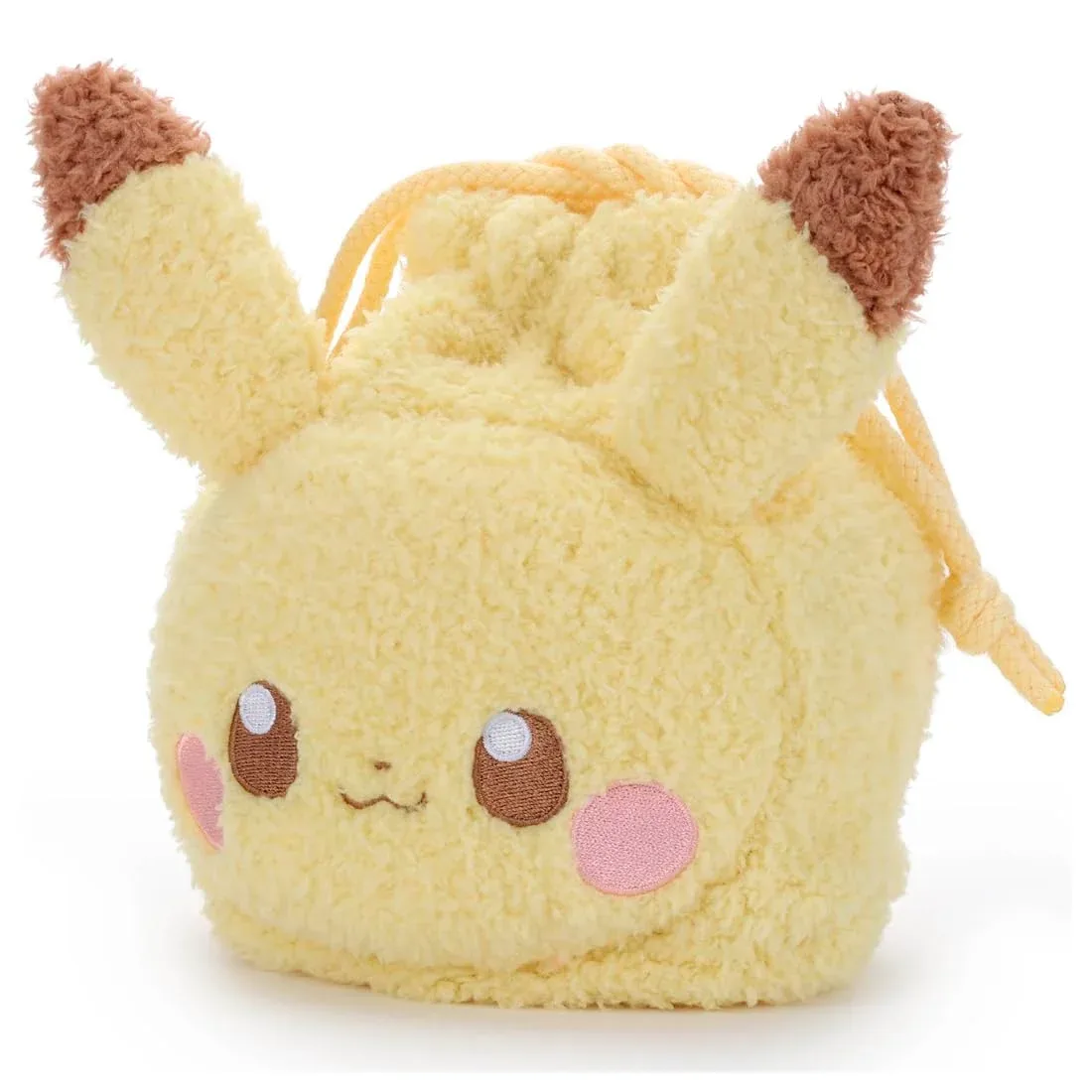 Takaratomy Arts Pikachu Plush Drawstring Bag 18cm Poke Piece Toy - Image 2