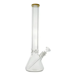 Tall Color Tip Beaker Bong - 18in