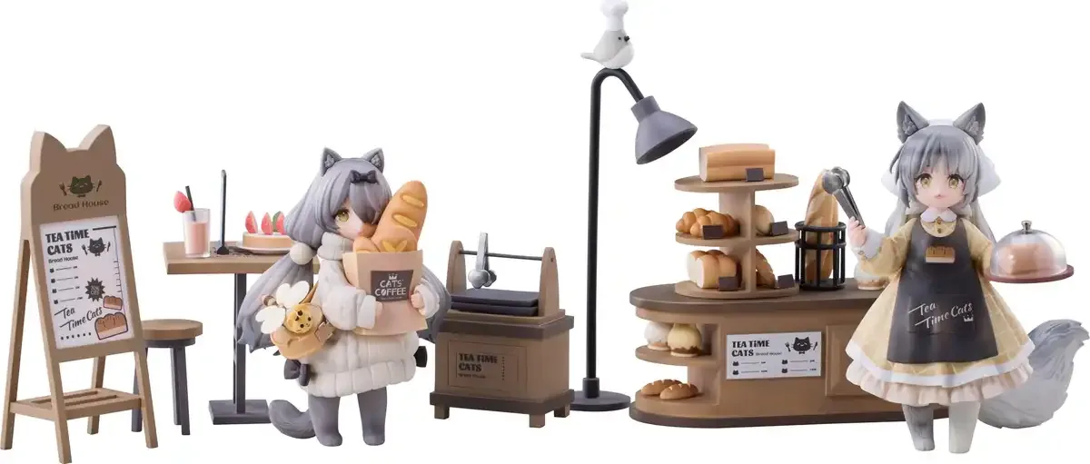 Tea Time Cats British Shorthair Dragon Li Meow Town Ribose Tea