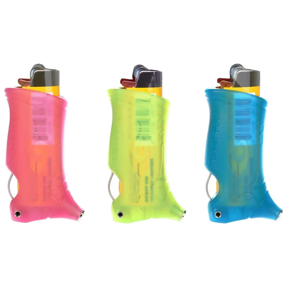 Toker Poker Lighter Sleeve - Glow In The Dark / Assorted Colors 25 ct - Image 2
