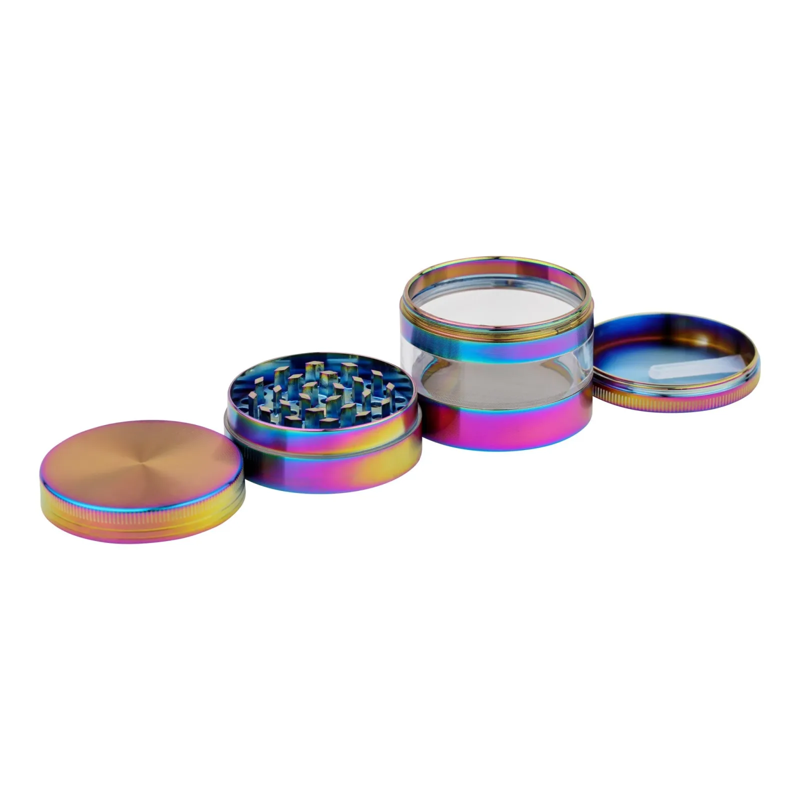 Transparent Rainbow Grinder - 53mm - Image 2